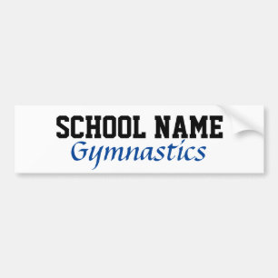 Gymnastics - Create Your Own School Spirit Autoaufkleber