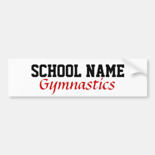 Gymnastics - Create Your Own School Spirit Autoaufkleber