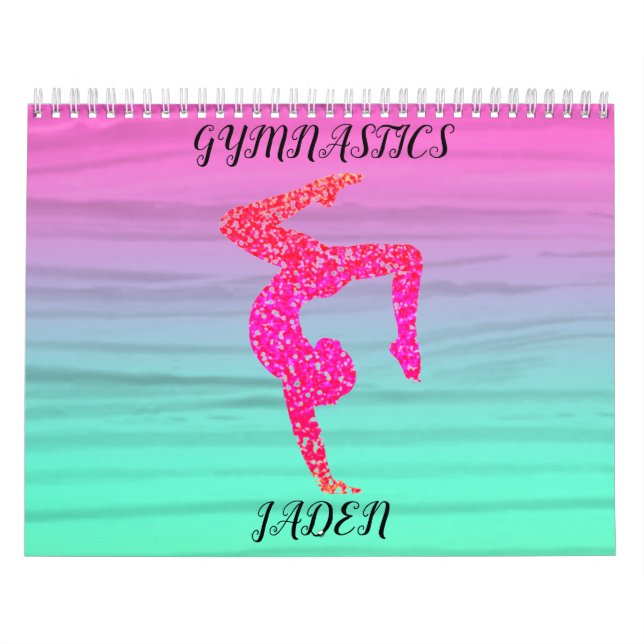 GYMNASTICS FARBEITER CALENDAR PERSONALISIERT 2022. KALENDER (Titelbild)