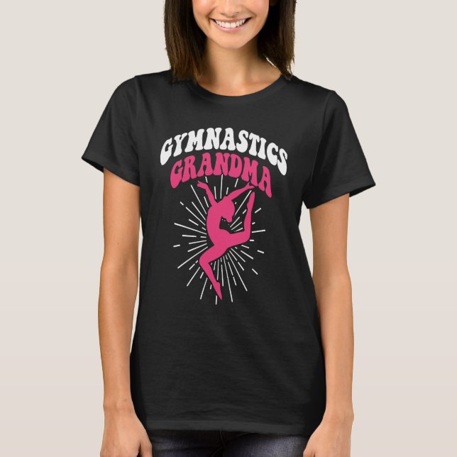 Gymnastics Grandma Women Gymnast Dance Retro Vinta T-Shirt (Vorderseite)