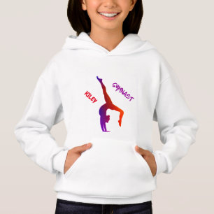 GYMNASTICS Hoodie mit Gymnast für Mädchen.