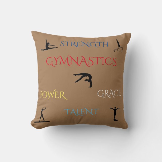 GYMNASTICS Kissen für den Hauswirt. (Vorderseite)