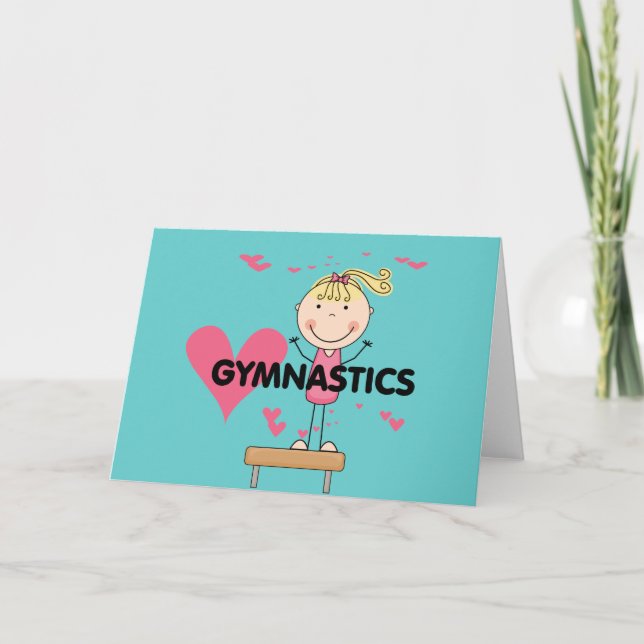 GYMNASTICS - Liebe Gymnastik - Hemden und Geschenk Karte (Vorderseite)