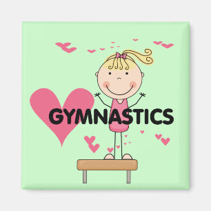 GYMNASTICS - Liebe Gymnastik - Hemden und Geschenk Magnet