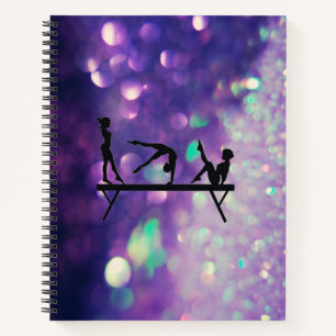 GYMNASTICS Lila SpiralNotebook Notizbuch
