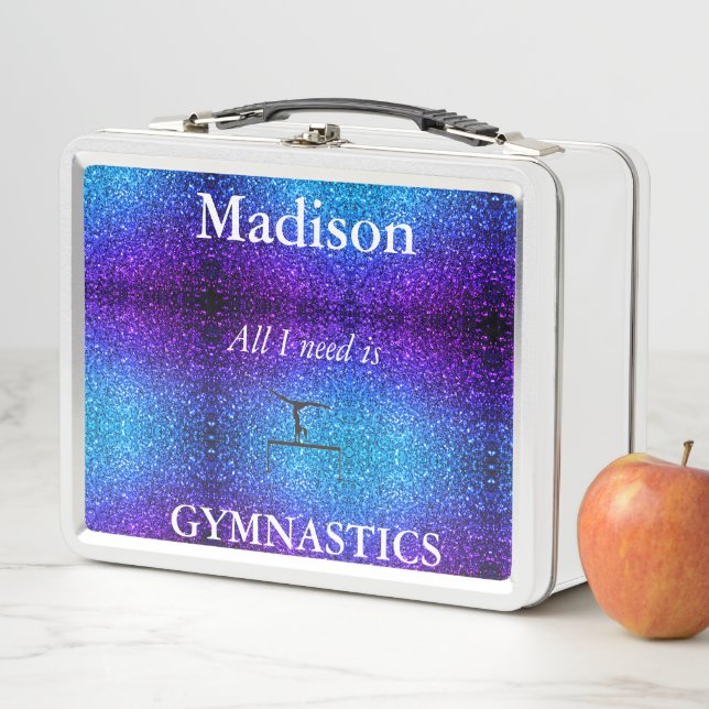 GYMNASTICS LUNCHBOX PERSONALISIERT FÜR MÄDCHEN (Beispiel)