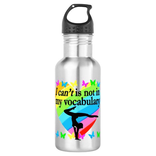 GYMNASTICS MÄDCHEN INSPIRATIONELLES DESIGN TRINKFLASCHE (Vorderseite)