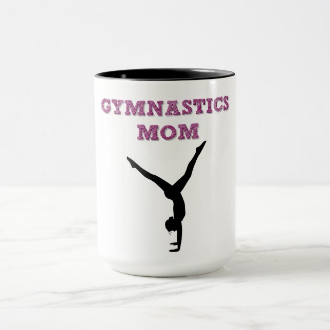 GYMNASTICS MAMA Kaffee Tasse. Tasse (Zentrum)