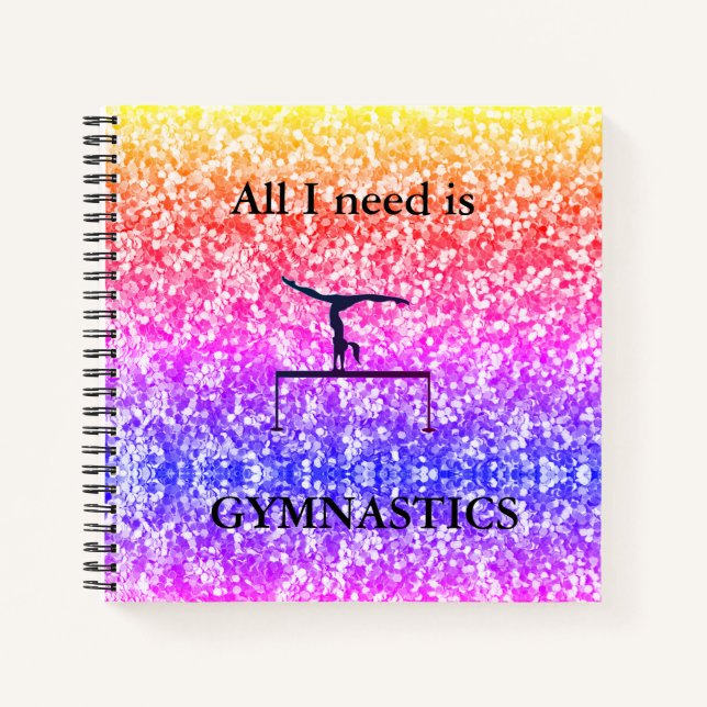 GYMNASTICS NOTEBOOK - Alles, was ich brauche, ist  Notizbuch (Vorderseite)