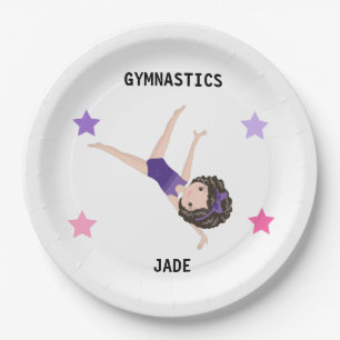 GYMNASTICS PARTY TELLER FÜR MÄDCHEN PERSONALISIER