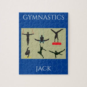 "GYMNASTICS-Puzzle für Jungen mit personalisiertem Puzzle