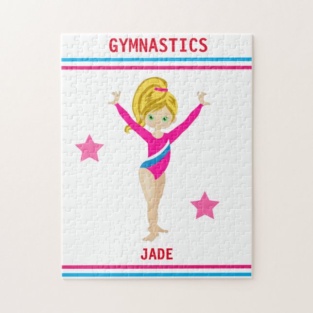 GYMNASTICS PUZZLE FÜR MÄDCHEN PERSONALISIERT (Vertikal)
