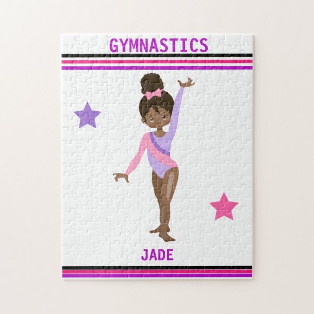 GYMNASTICS PUZZLE FÜR MÄDCHEN PERSONALISIERT (Vertikal)