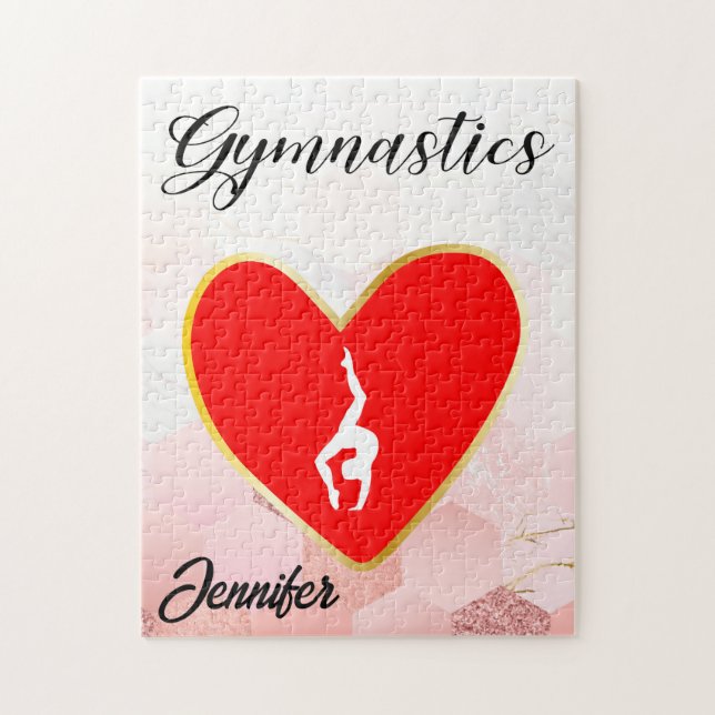 GYMNASTICS PUZZLE PERSONALISIERT (Vertikal)