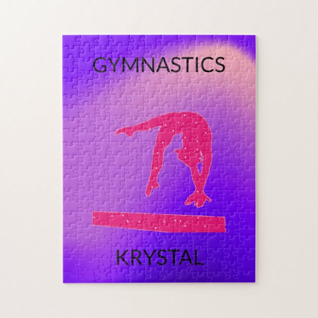 GYMNASTICS PUZZLE PERSONALISIERT! (Vertikal)