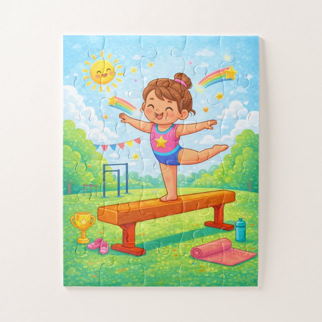 Gymnastics Puzzle | Young Gymnast Balance Beam (Vertikal)
