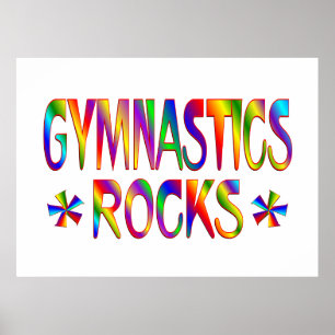 GYMNASTICS ROCKS POSTER