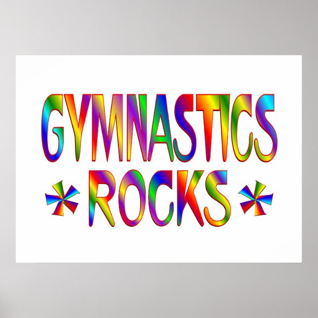 GYMNASTICS ROCKS POSTER (Vorne)