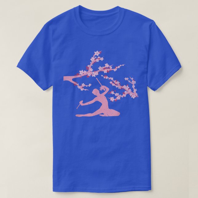 Gymnastics Sport Sakura Cherry Blossom Acrobat Gym T-Shirt (Design vorne)