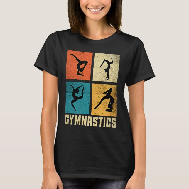 Gymnastics Women men Girls Teens Gymnast Dance Ret T-Shirt (Vorderseite)