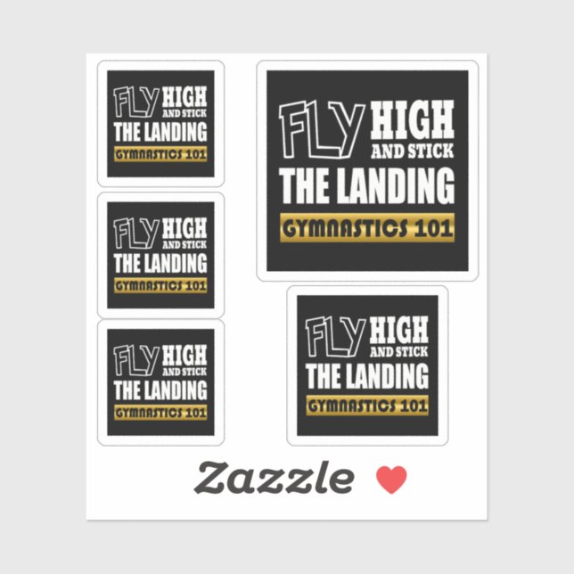 Gymnastik 101 Fliegenhoch - Bar Gymnast Aufkleber (Blatt)