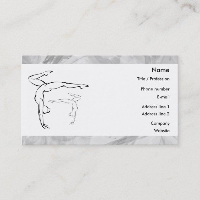 Gymnastik 2 visitenkarte (Vorderseite)