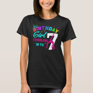 Gymnastik 7. Geburtstag Sieben 7 Jahre alter Gymna T-Shirt