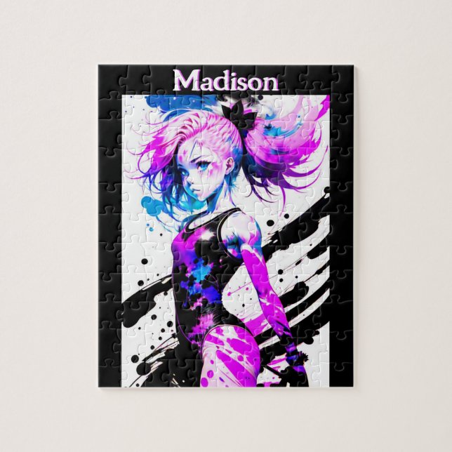 Gymnastik Abstrakt Spirit of the Gymnast Custom Puzzle (Vertikal)