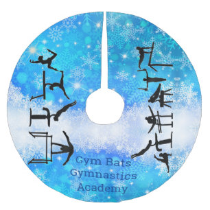 Gymnastik Academy Snowflake Weihnachtsbaumrock Polyester Weihnachtsbaumdecke