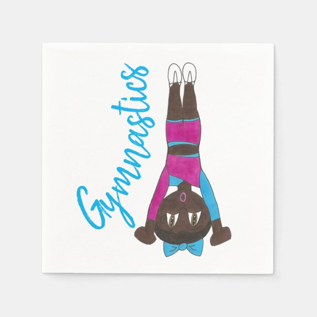 Gymnastik Acrobatics Tumbling Dance Studio Gym Serviette (Vorderseite)