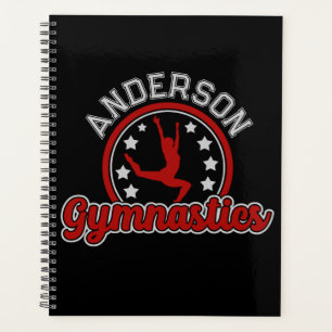 Gymnastik ADD NAME Gymnast Vault Floor Athlete Planer