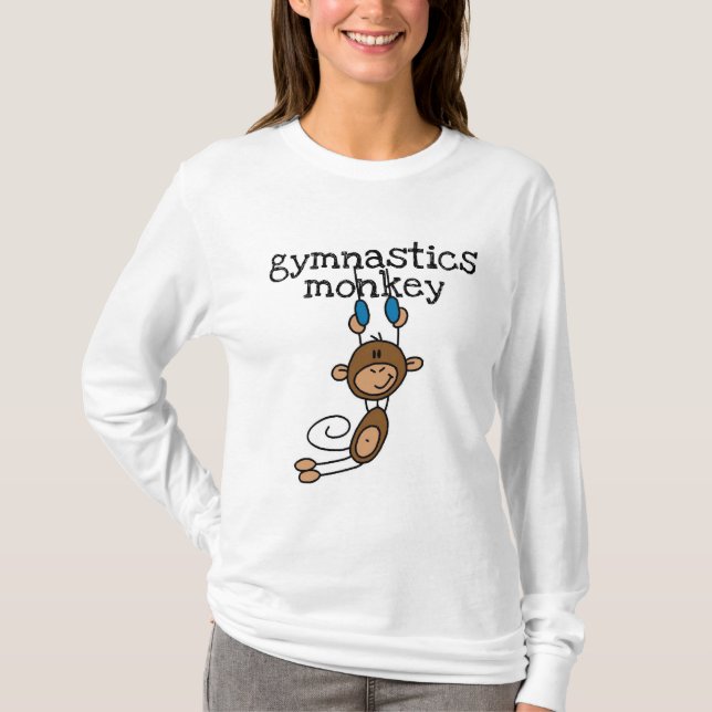 Gymnastik-Affe-T-Shirts und Geschenke T-Shirt (Vorderseite)