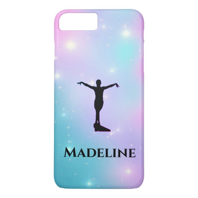 Gymnastik Apple iPhone Case - Personalisieren mit/ (Rückseite)