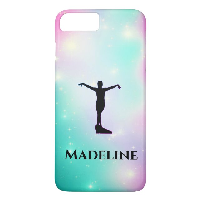 Gymnastik Apple iPhone Case - Personalisieren mit/ (Rückseite)