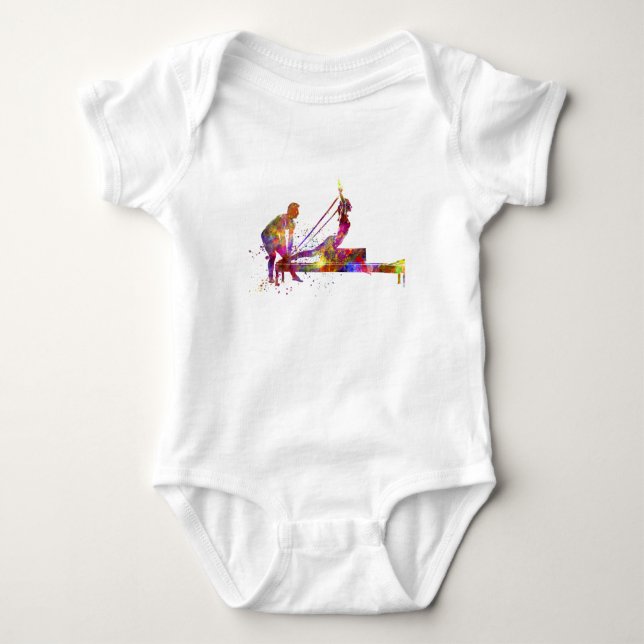 Gymnastik Baby Strampler (Vorderseite)