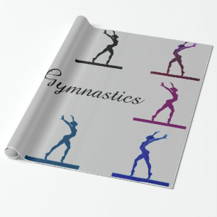 Gymnastik Balance Beam Geschenkpapier