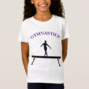 Gymnastik Balancebrage mit Namen Girls T - Shirt