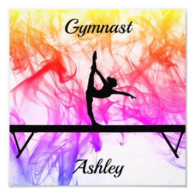 Gymnastik Beam Bold Abstrakte Custom Foto Print (Vorne)