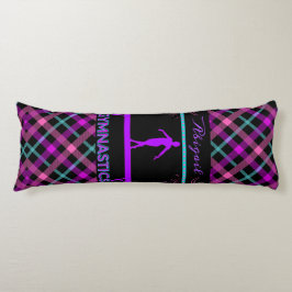 Gymnastik Beam Pink Lila Aquamarines Tartan Seitenschläferkissen