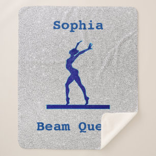 Gymnastik Beam Queen Blue / Silver Sherpa Blanket Sherpadecke