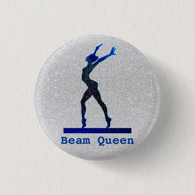 Gymnastik Beam Queen Button Buttons für Gymnast (Vorderseite)