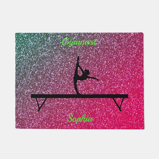 Gymnastik Beam Watermelon Sparkle Fußmatte (Vorderseite)