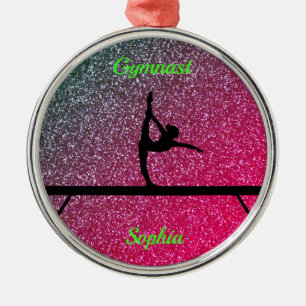 Gymnastik Beam Watermelon Sparkle Ornament Aus Metall