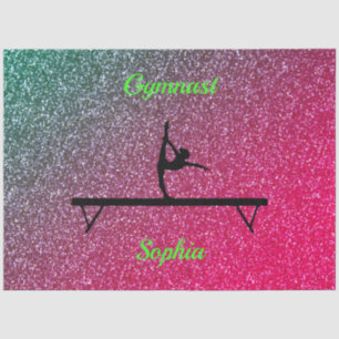 Gymnastik Beam Watermelon Sparkle Seidenpapier