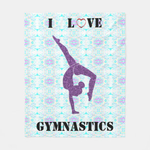 Gymnastik Blanket - I Liebe Gymnastik Fleece