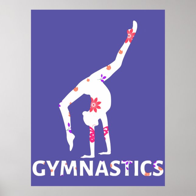 Gymnastik Blume Power Handstand Poster (Vorne)