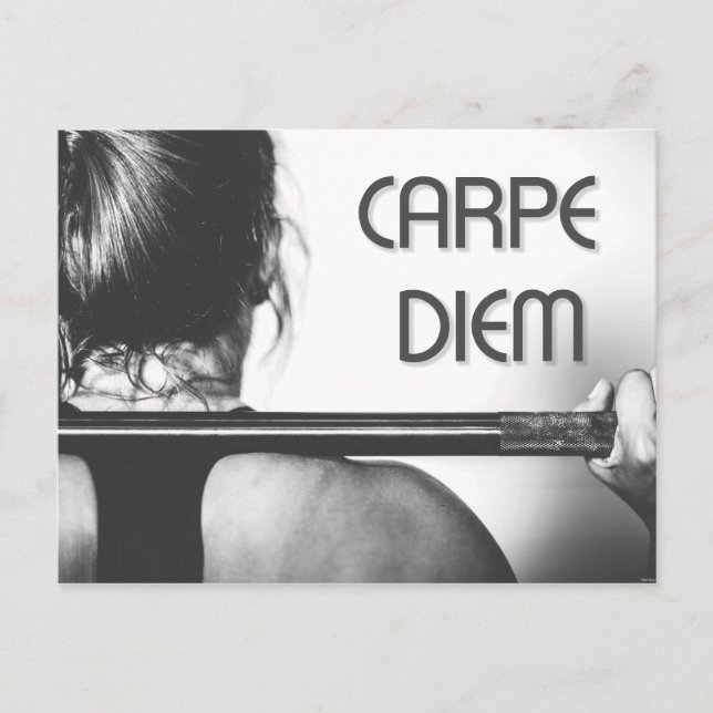 Gymnastik-Bodybuilding Fitness Motivierend Postkarte (Vorderseite)