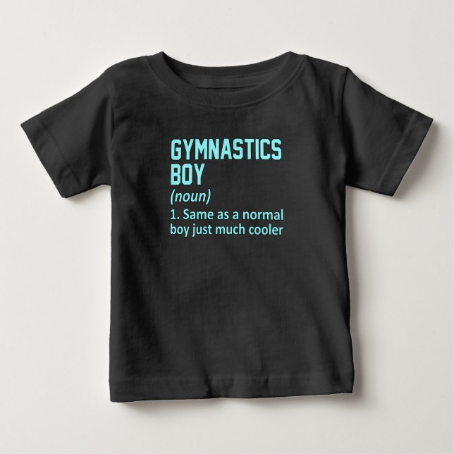 Gymnastik Boy Definition Gymnast Gymnastik Lover Baby T-shirt (Vorderseite)