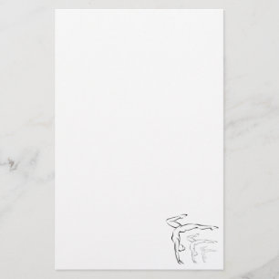 Gymnastik Briefpapier