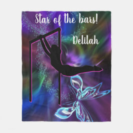 Gymnastik Butterfly Star der Bars Personalisiert Fleecedecke